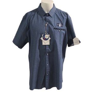 [Craft + Flow] Stretch Fabric Button Down - Sz XL